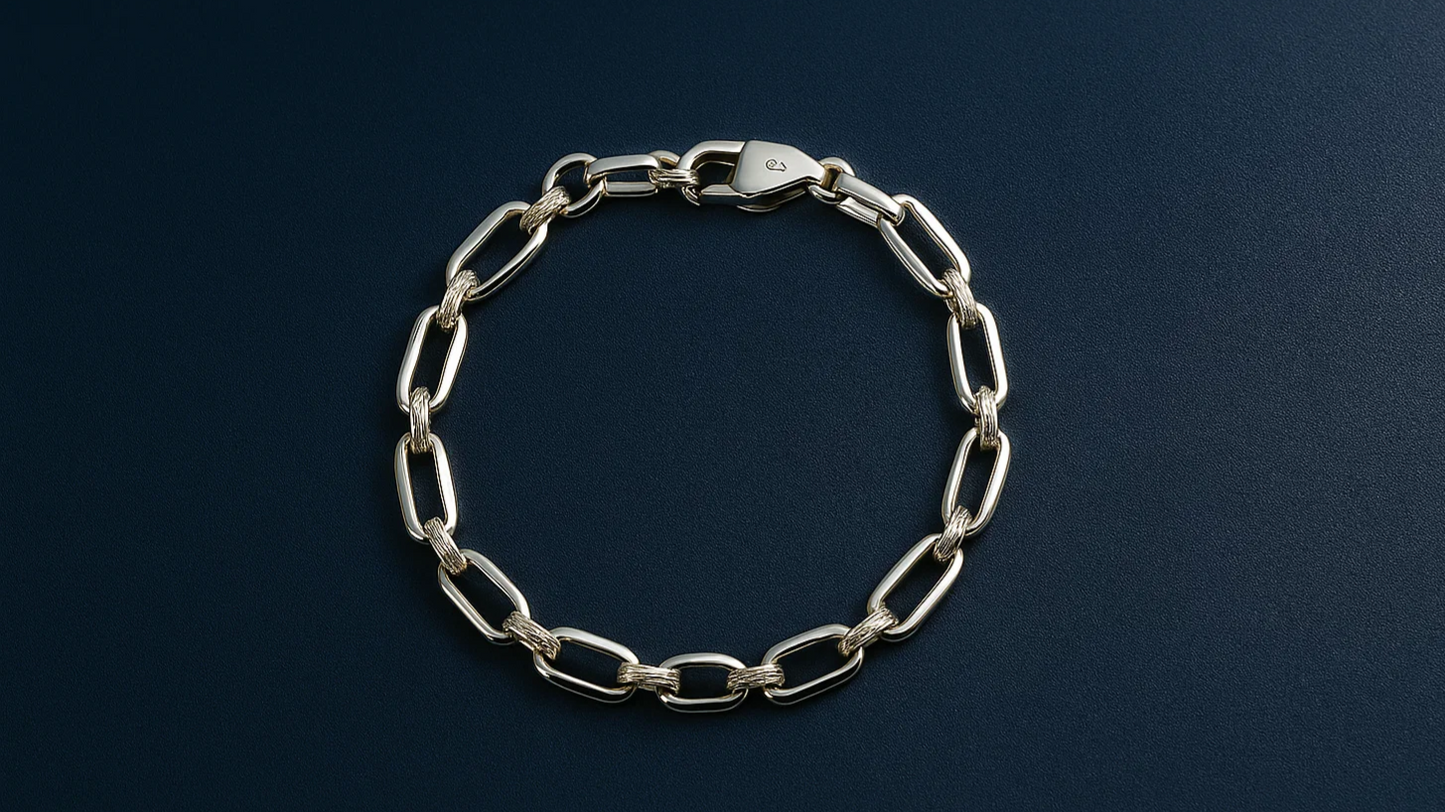 925 sterling chain link bracelet