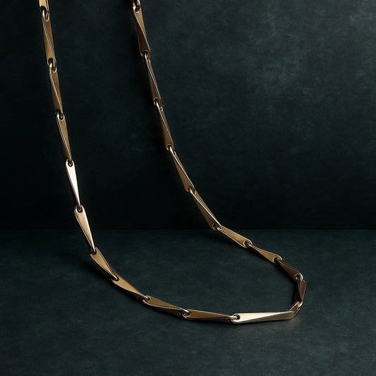 Sleek Bar Link Silver Chain