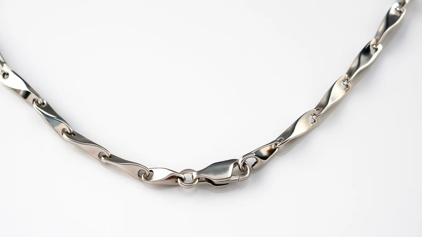 925 Silver Twisted Link Chain