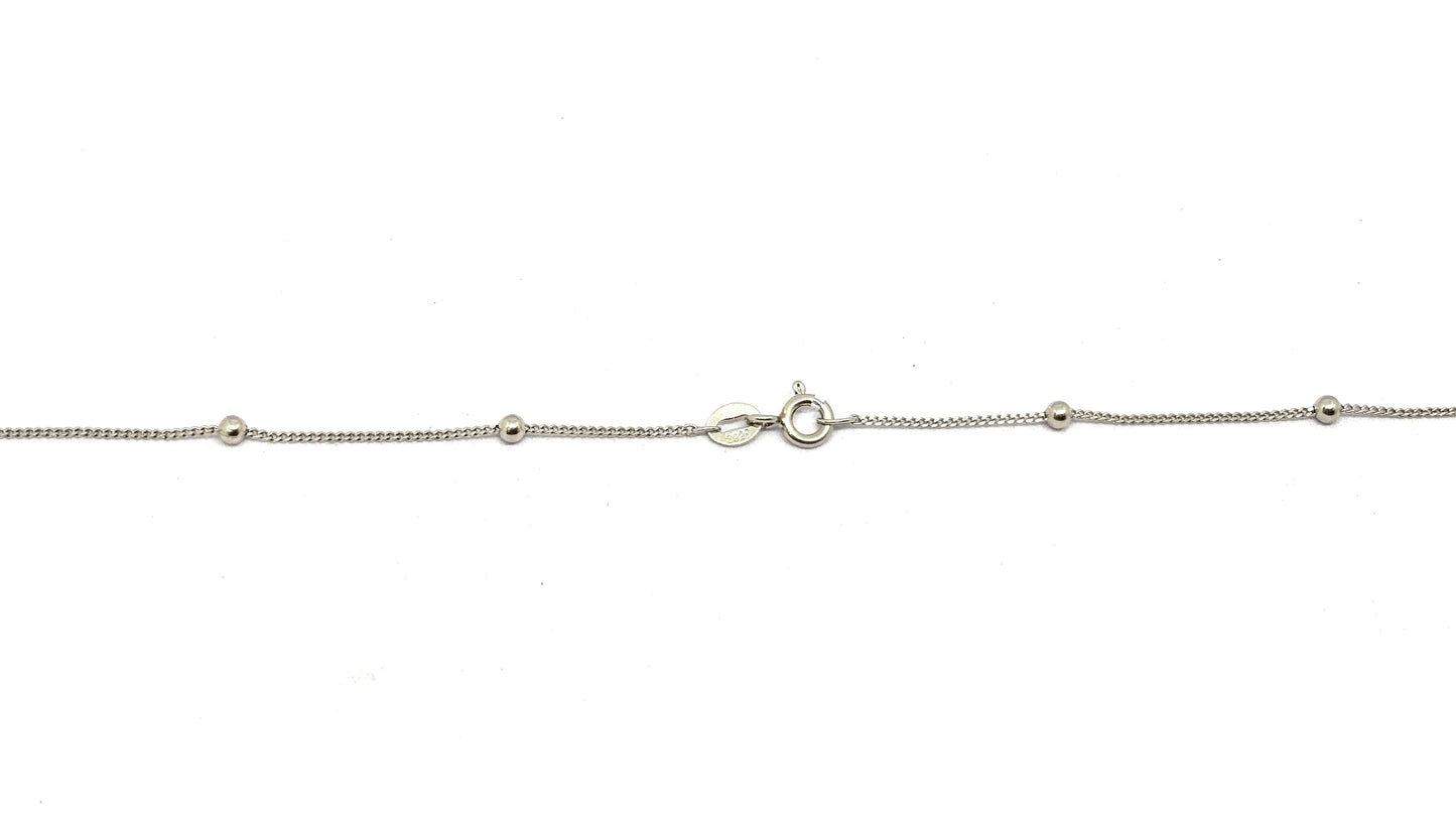 Silver Bead Station Chain