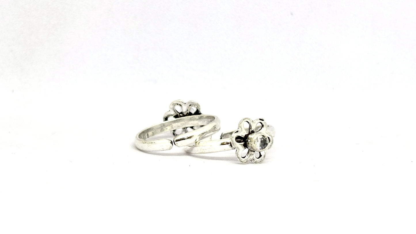 Daisy Bloom 925 Silver Toe Ring