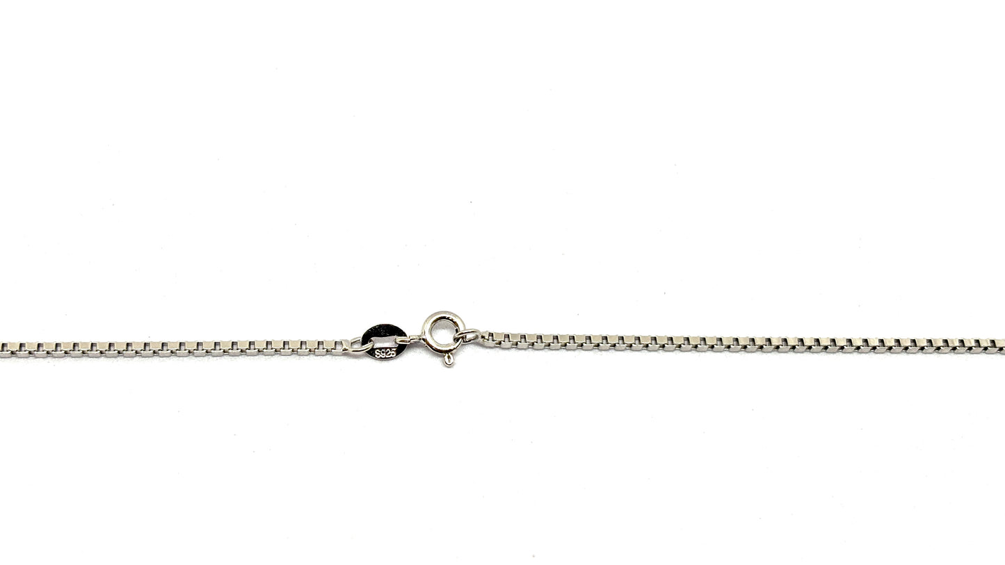 High-Shine Solid Silver Venetian Chain
