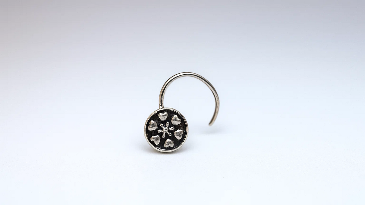 Heart Bloom 925 Nosepin