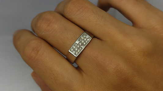 Bold Hex Elite 925 Silver Ring