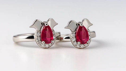 Halo of Love Red Stone Toe Ring