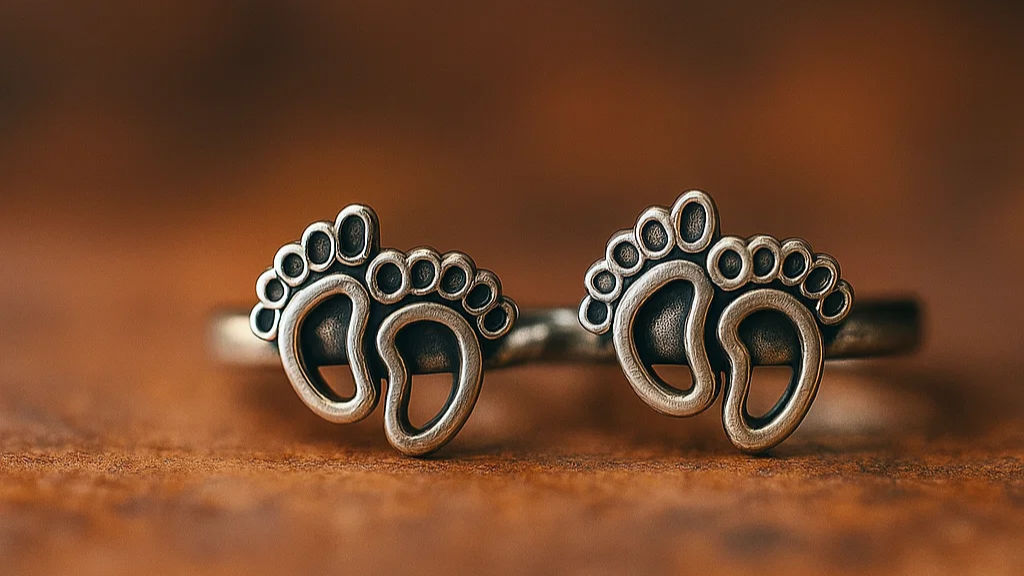 Tiny Steps Silver Toe Ring