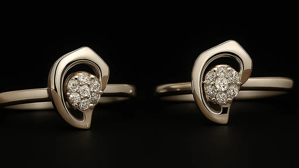 Radiant Cluster Silver Toe Ring