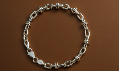 925 Silver Bold Link Chain Bracelet – Modern Minimalist Design