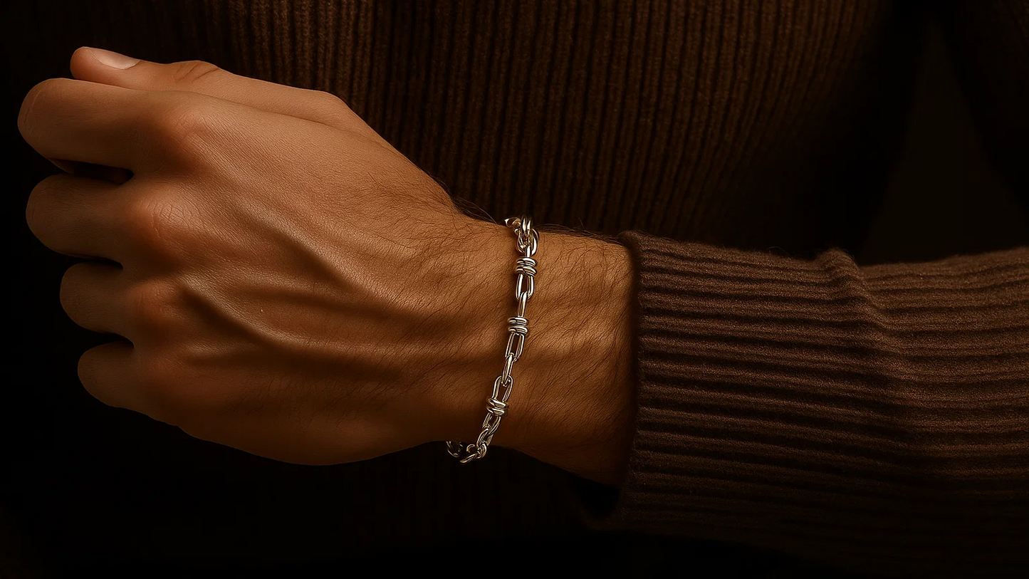 925 Silver Bold Link Chain Bracelet – Modern Minimalist Design