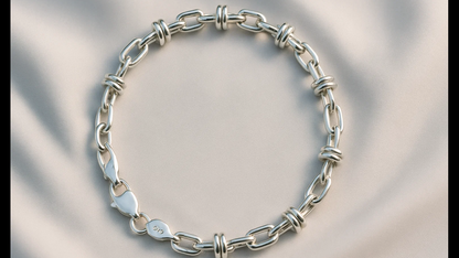 925 Silver Bold Link Chain Bracelet – Modern Minimalist Design