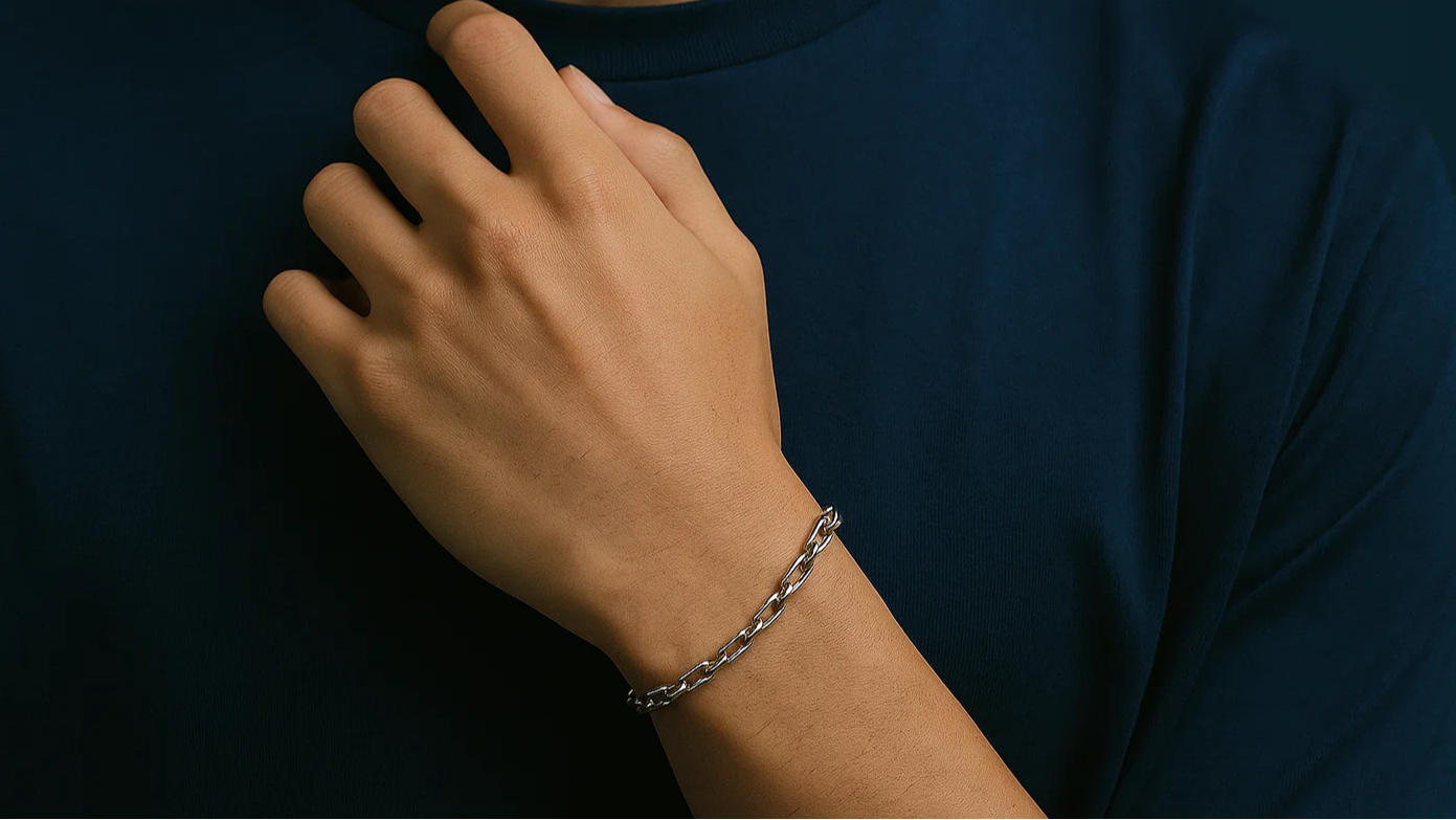 925 sterling chain link bracelet