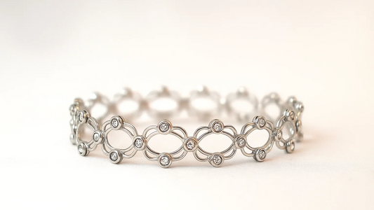 Designer Silver Openwork Cuff Bracelet – Ring-cum-Bracelet