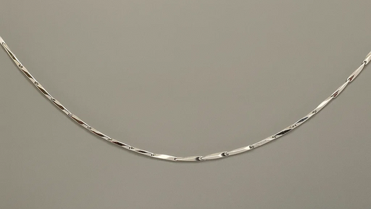 Sleek Bar Link Silver Chain