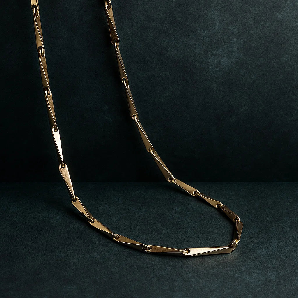 Sleek Bar Link Silver Chain