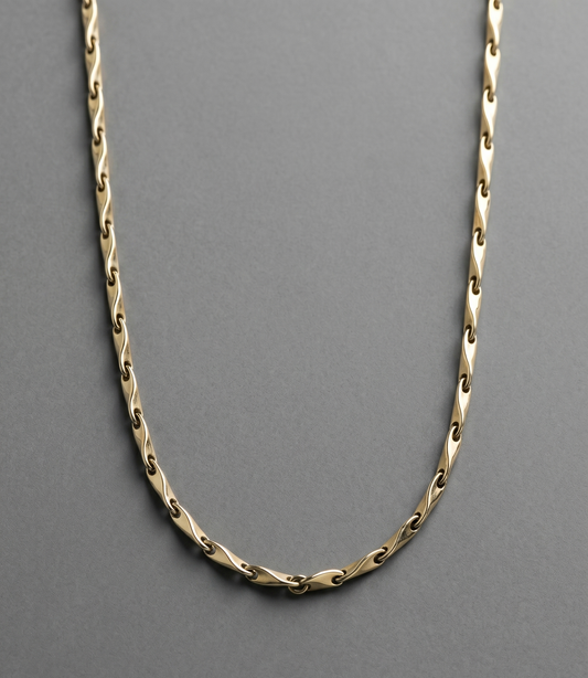 925 Silver Twisted Link  Chain