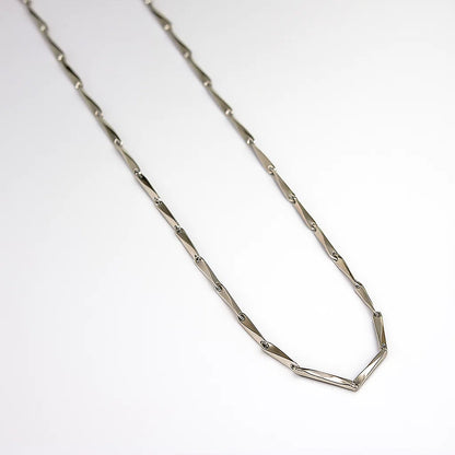 Sleek Bar Link Silver Chain