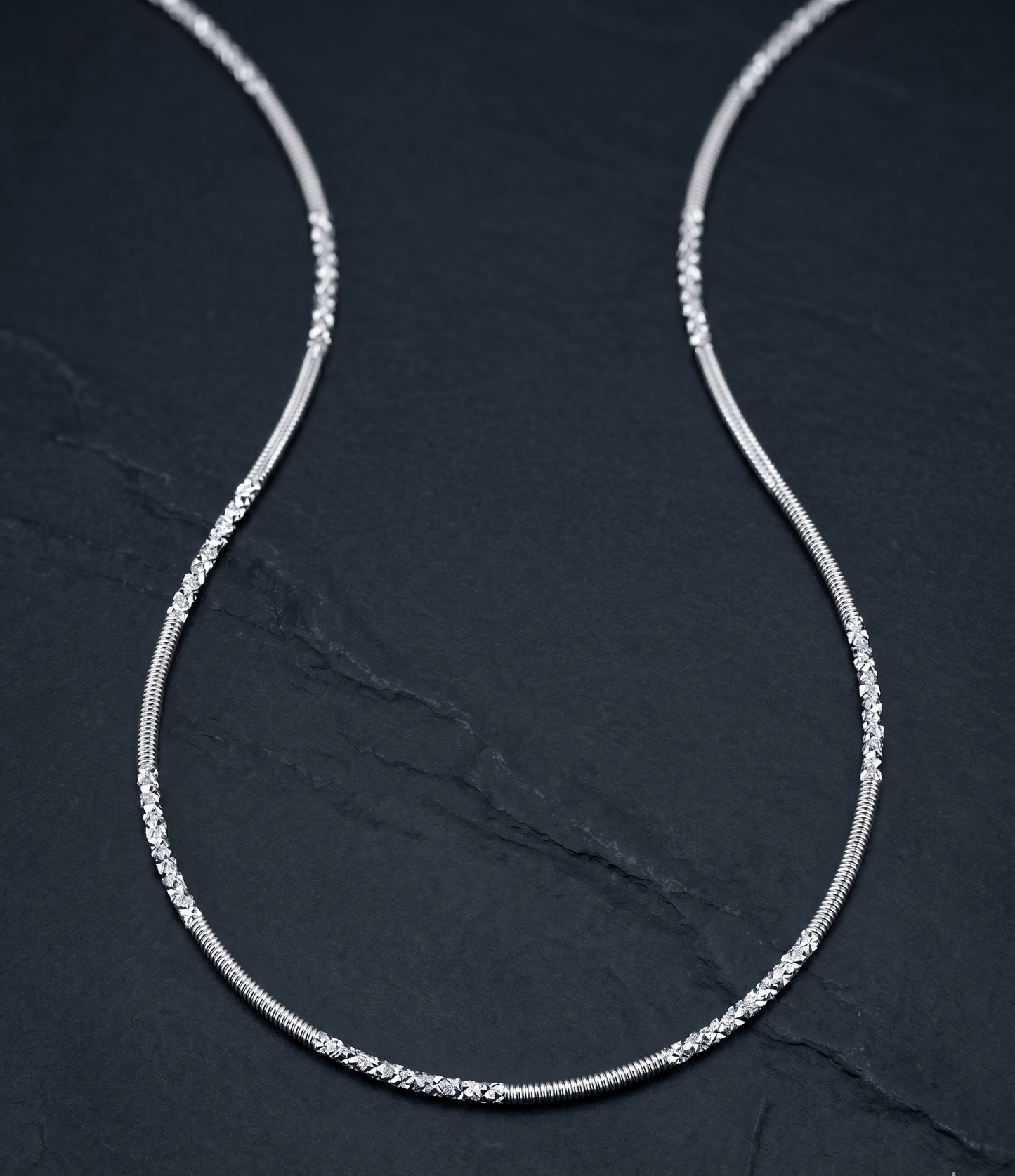 Minimalist Mixed-Texture 925 Chain