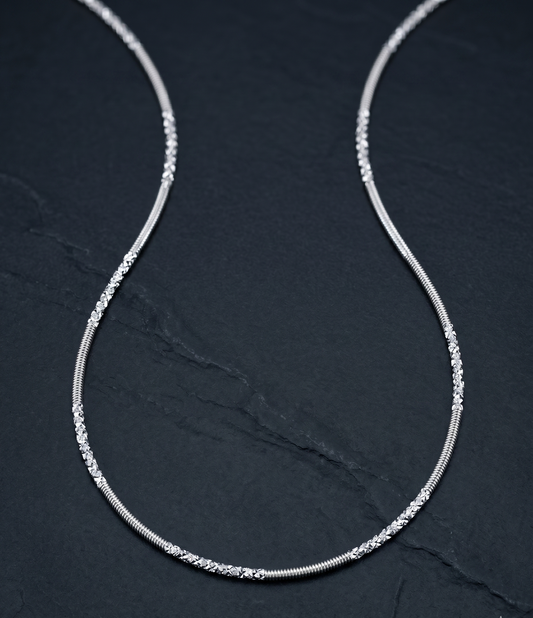 Minimalist Mixed-Texture 925 Chain
