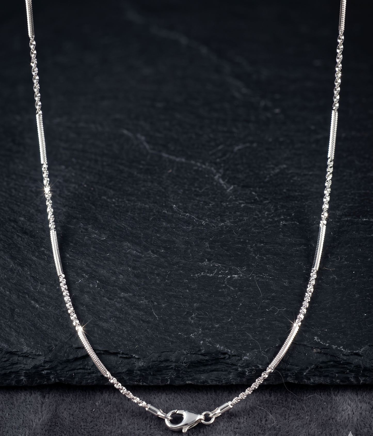 Minimalist Mixed-Texture 925 Chain