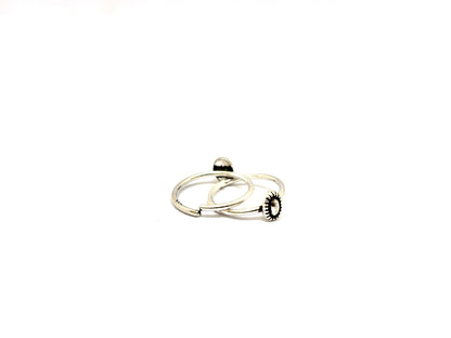 Antique Silver Adjustable Toe Ring – Traditional Tribal Design