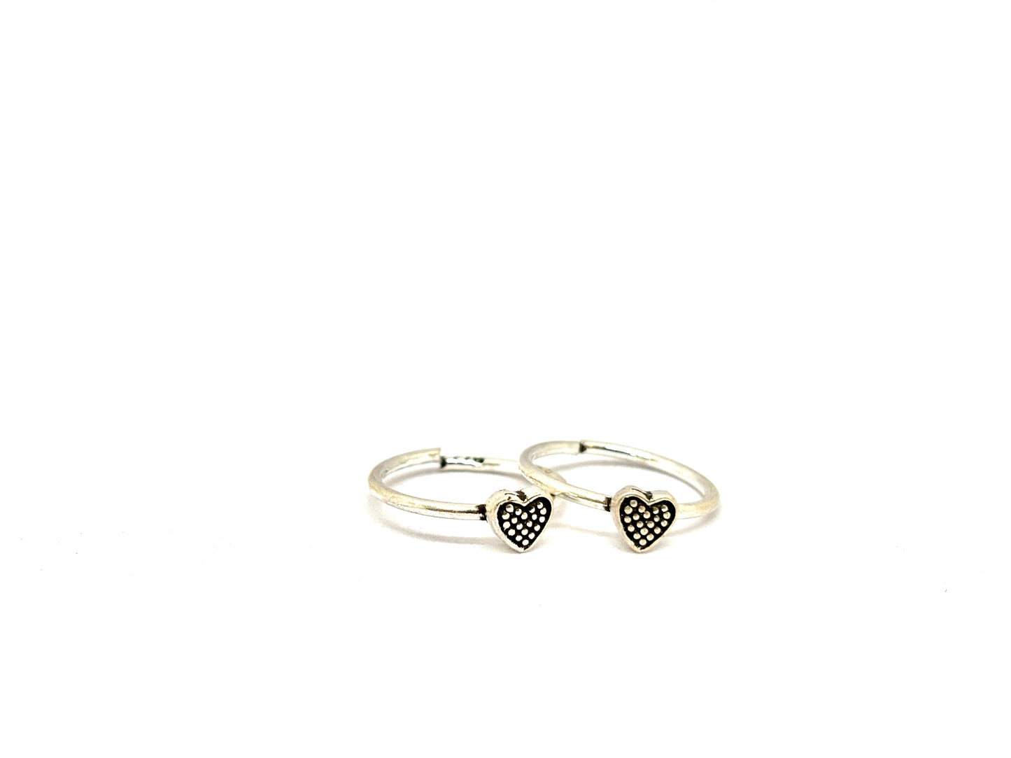 Silver Adjustable Toe Ring – Heart Motif Ethnic Design