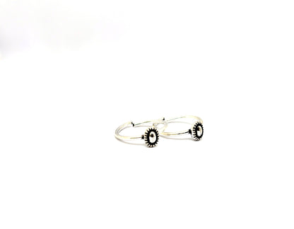 Antique Silver Adjustable Toe Ring – Traditional Tribal Design