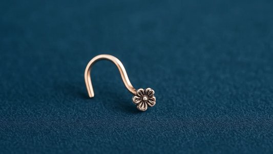 Floral Bloom Nose  Pin