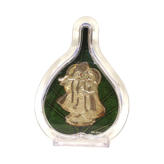 Pure Silver Radha Krishna Idol