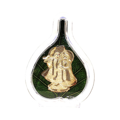 Pure Silver Radha Krishna Idol