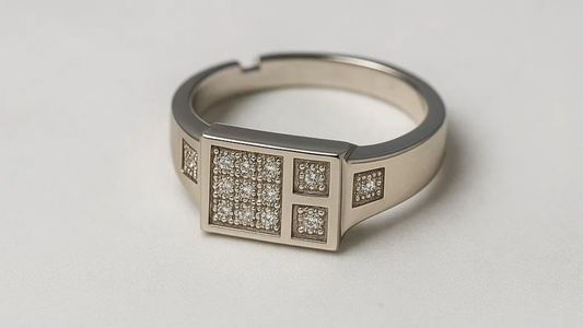 925 Silver Grid Majesty Men’s Ring