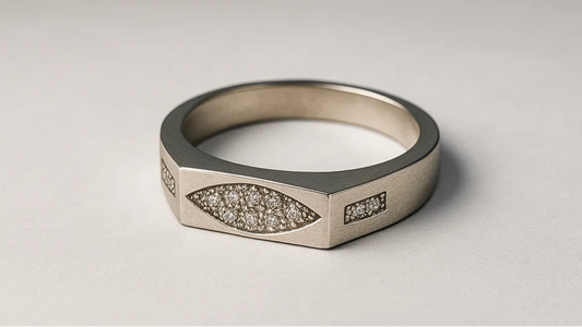 Marquise Gleam 925 Silver Men’s Ring