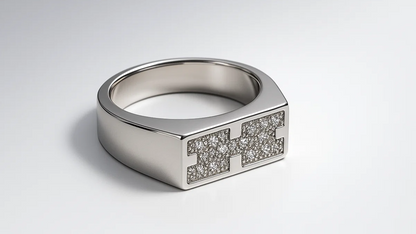 Bold Hex Elite 925 Silver Ring