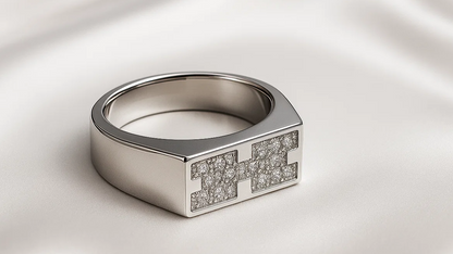 Bold Hex Elite 925 Silver Ring