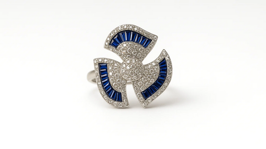Celestial Fan Silver Ring