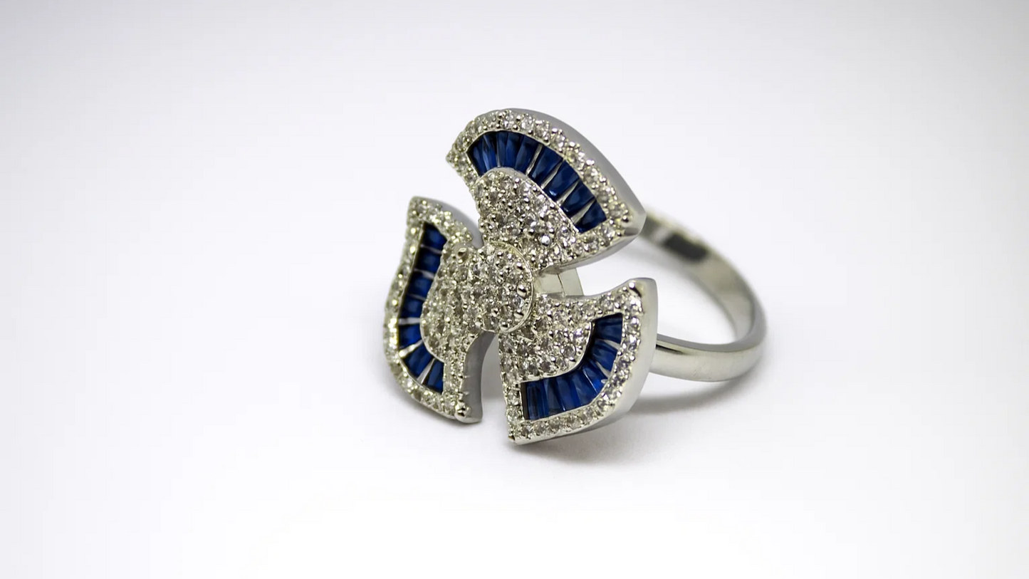 Celestial Fan Silver Ring