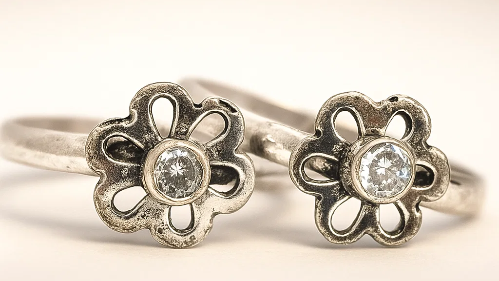 Daisy Bloom 925 Silver Toe Ring