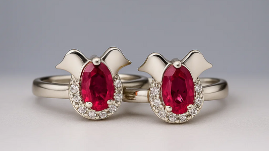 Halo of Love Red Stone Toe Ring