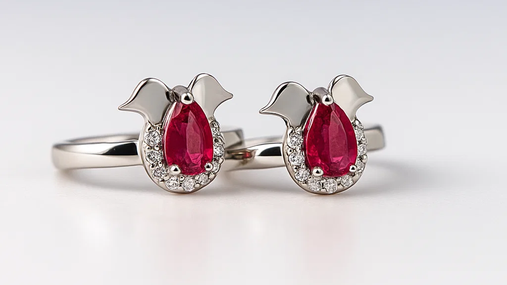 Halo of Love Red Stone Toe Ring