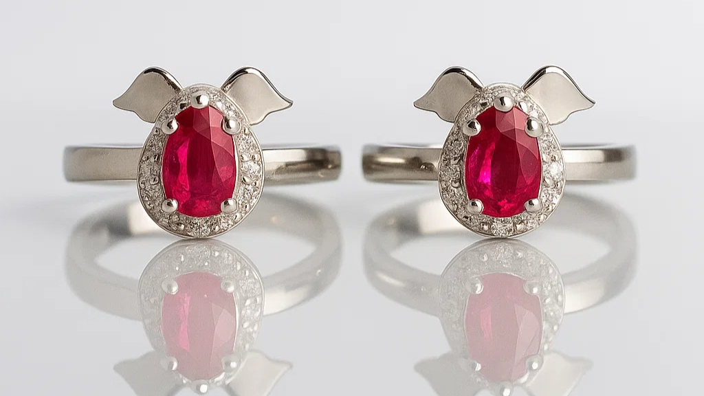 Halo of Love Red Stone Toe Ring