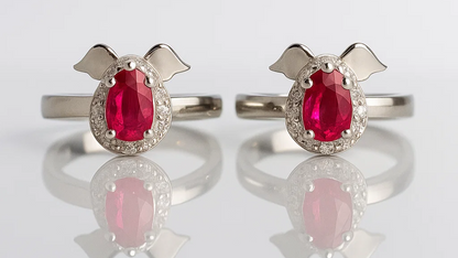 Halo of Love Red Stone Toe Ring