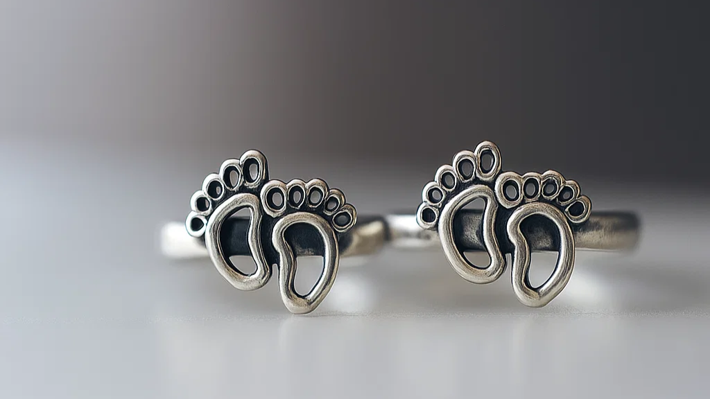 Tiny Steps Silver Toe Ring