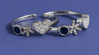 Starlit Love Silver  Toe Ring