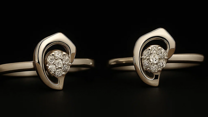 Radiant Cluster Silver Toe Ring