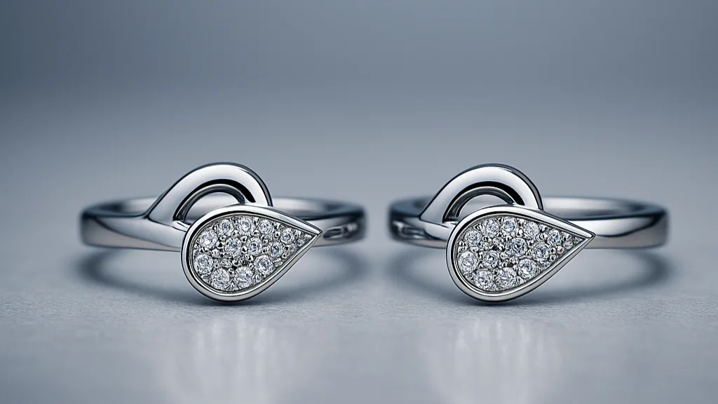 Radiance Drop Silver Toe Ring