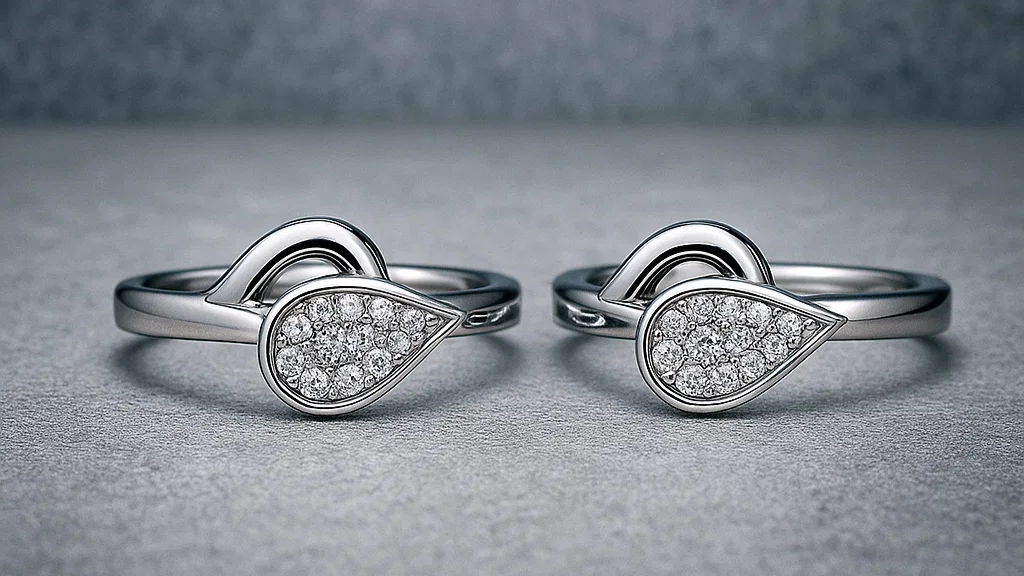 Radiance Drop Silver Toe Ring