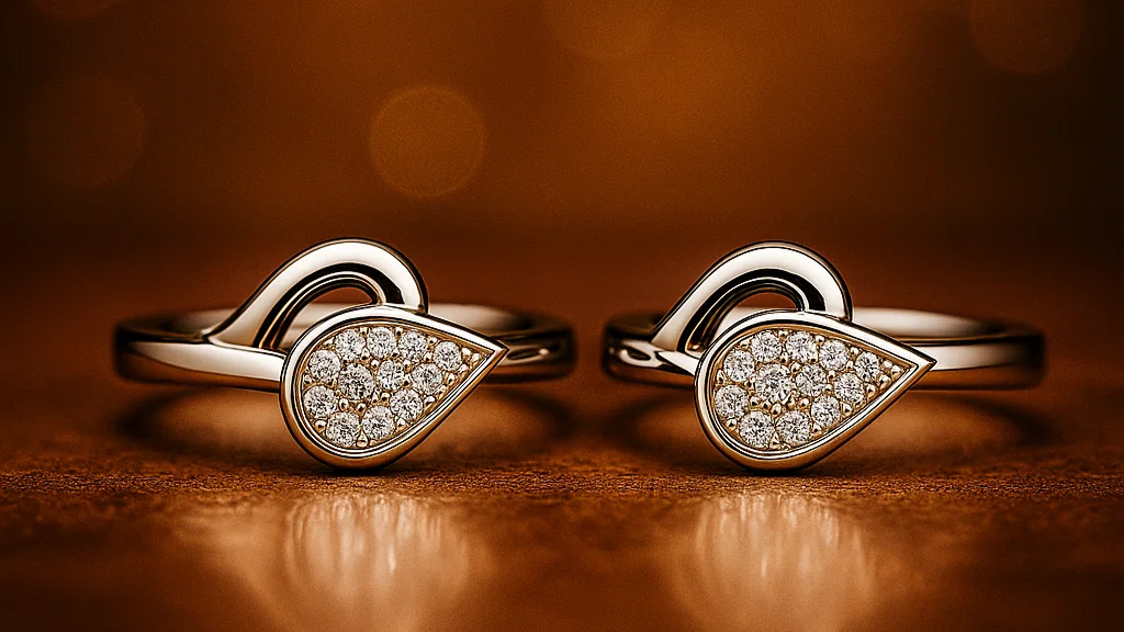 Radiance Drop Silver Toe Ring