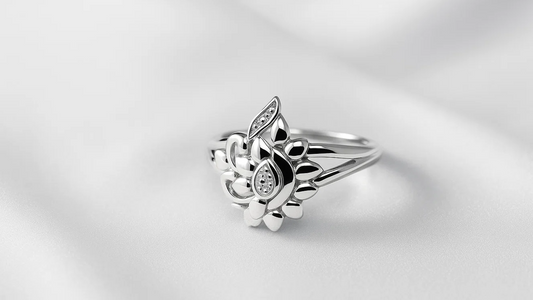 925 Silver Lotus Bloom Ring