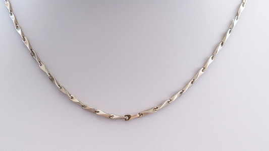 925 Silver Twisted Link Unisex Chain