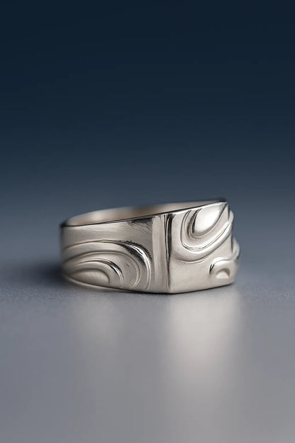 925 Sterling Silver Engraved Modern Band Ring