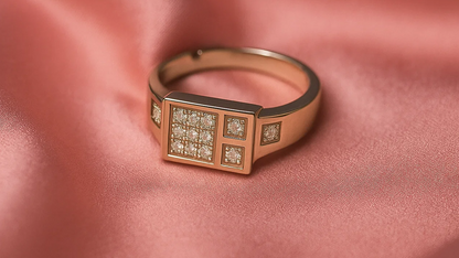 925 Silver Grid Majesty Men’s Ring